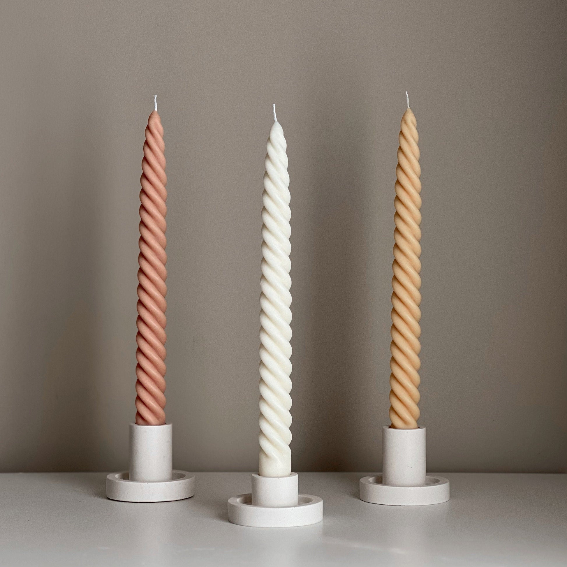 Tall Twisted Taper Candle-0