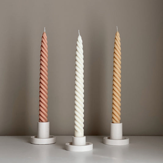 Tall Twisted Taper Candle-0