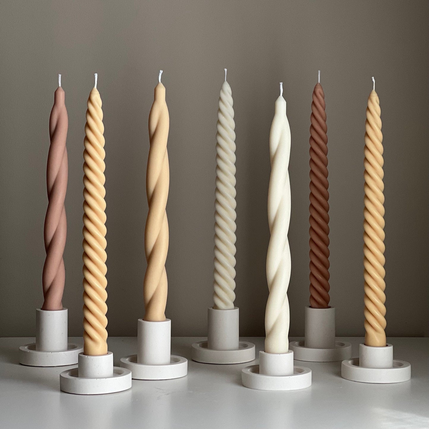 Tall Twisted Taper Candle-5