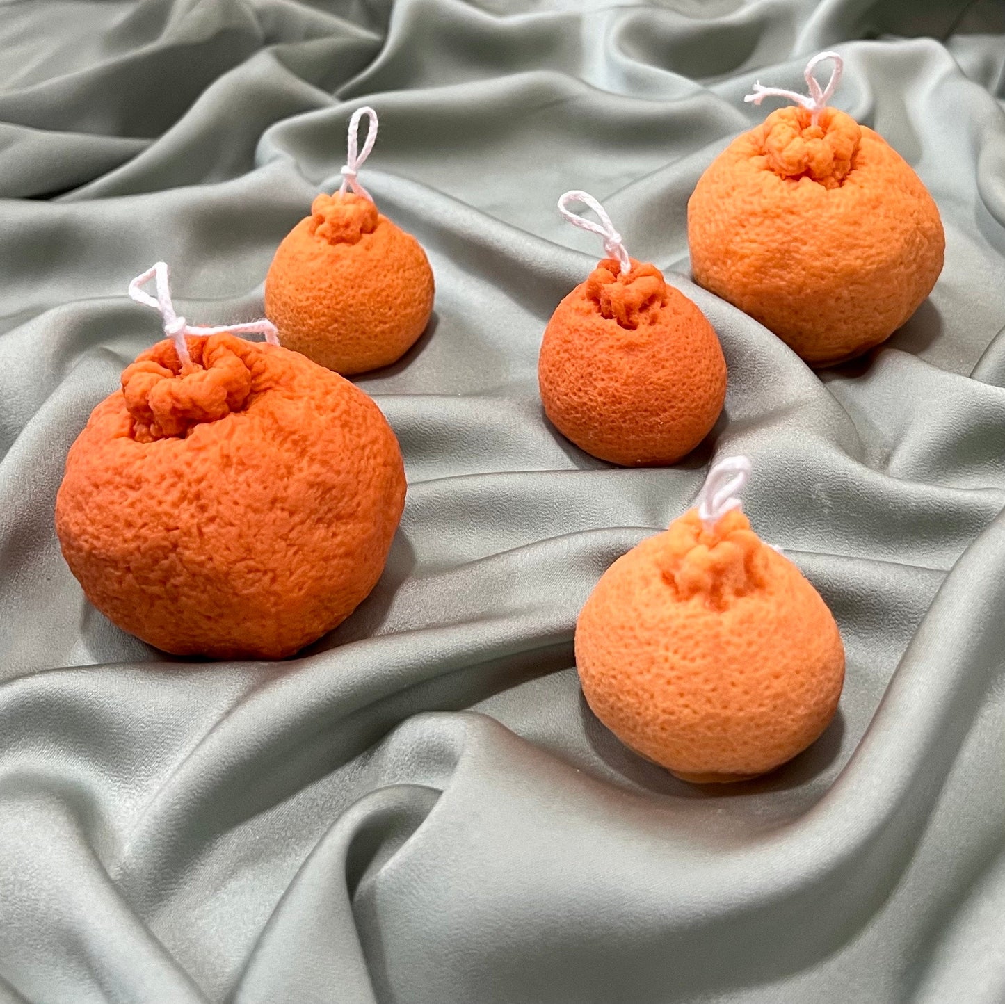 Orange Shaped Candle Set-5