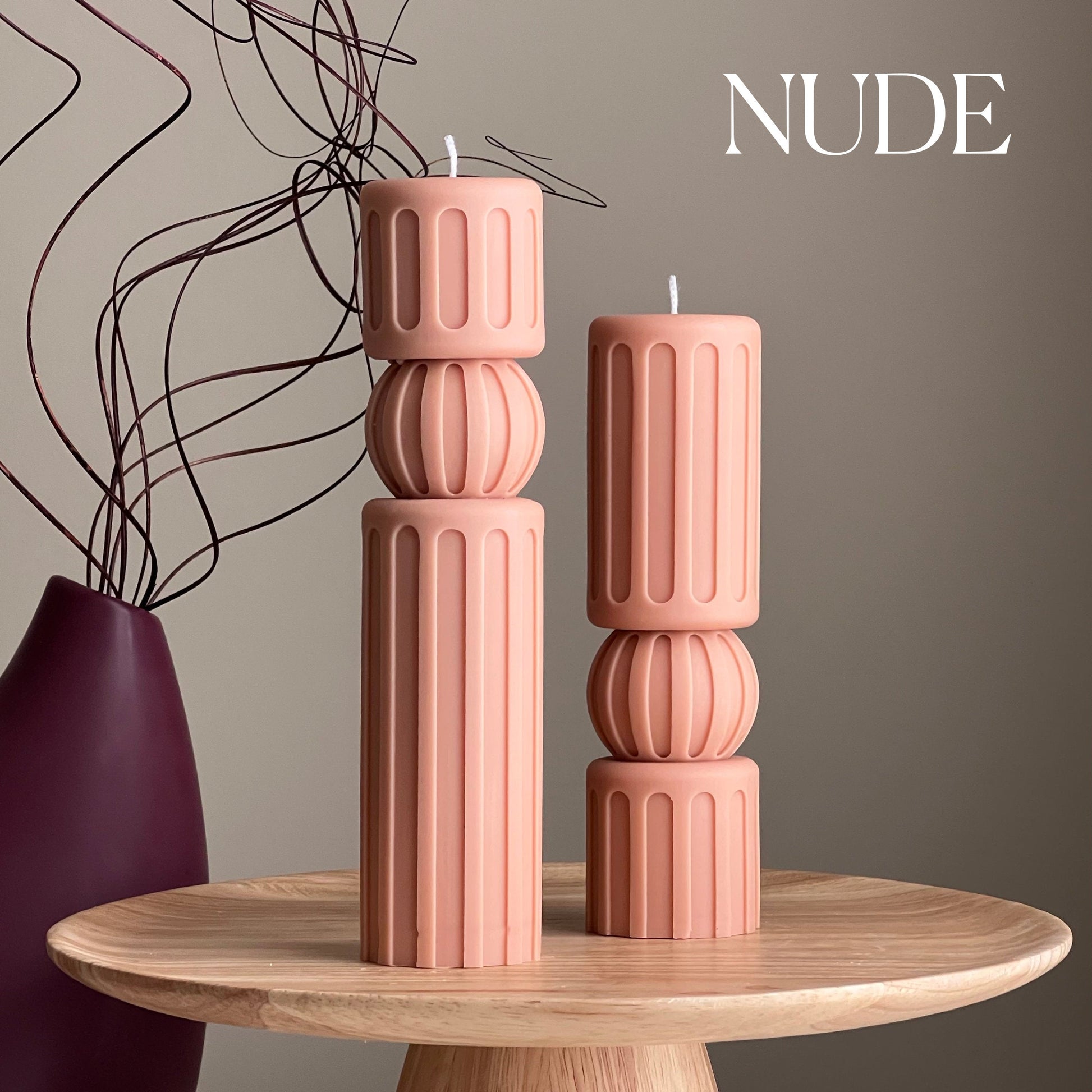 Roman Tall Pillar Candle Set-1