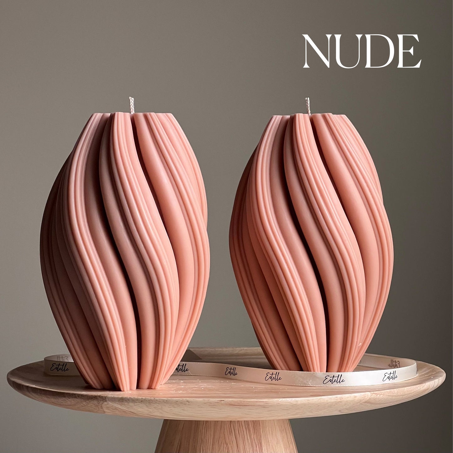 Huge Tall Swirl Candle-1