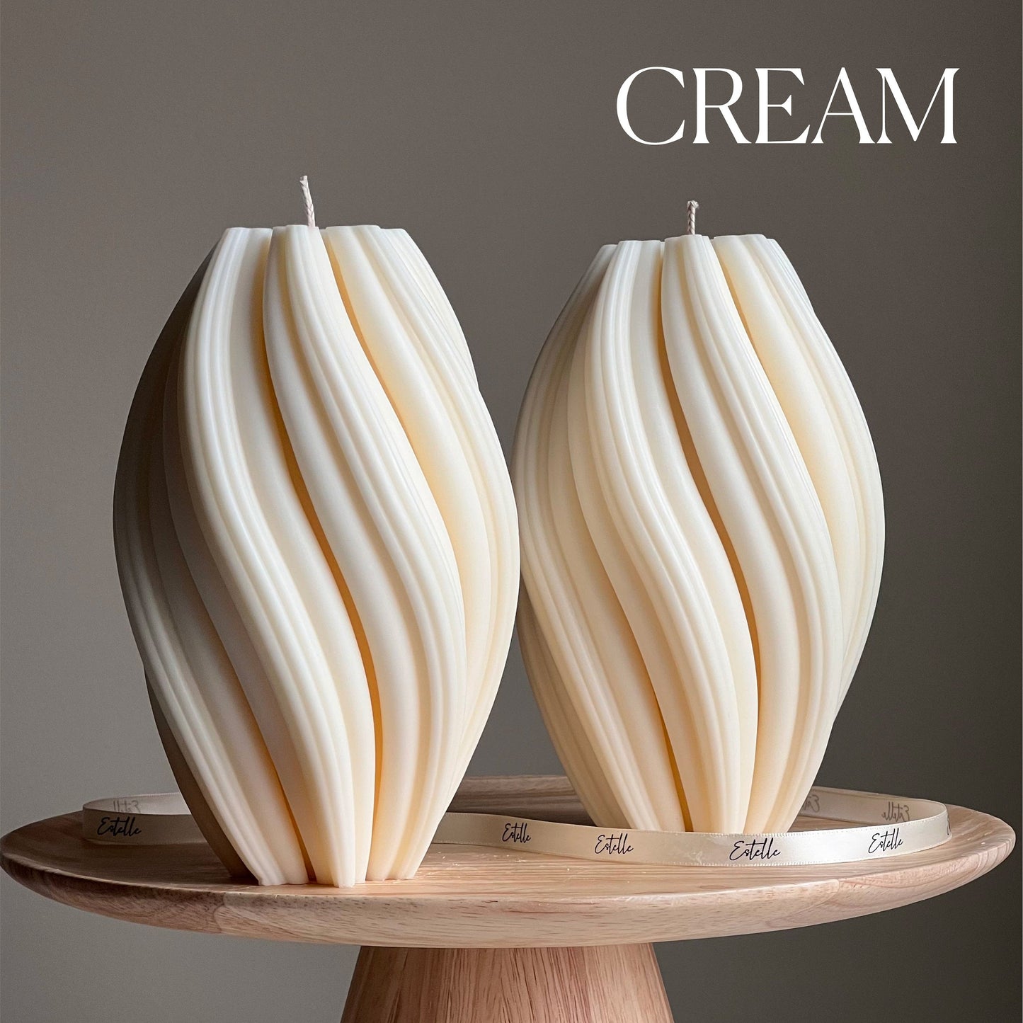 Huge Tall Swirl Candle-2