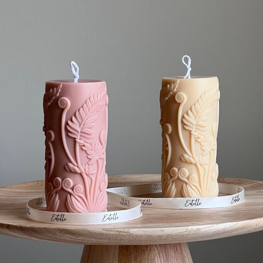 Fern Pillar Candle-0