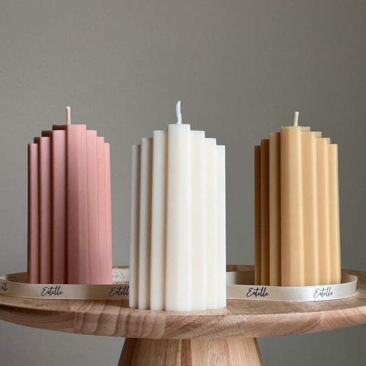 Geometric Pillar Candle-0