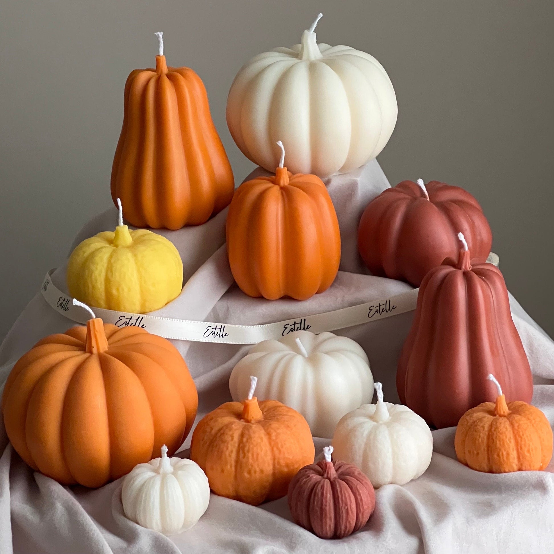 Autumn Pumpkin Candle Set-3