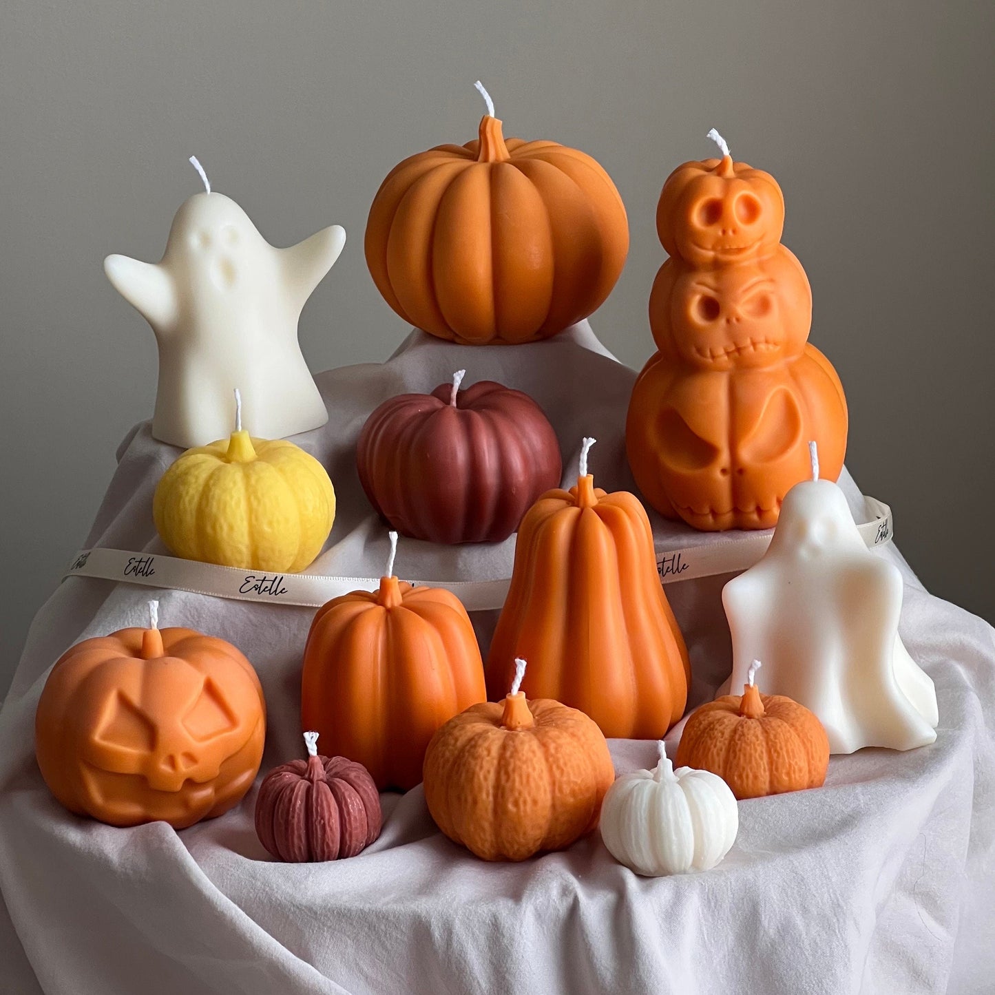 Autumn Pumpkin Candle Set-4