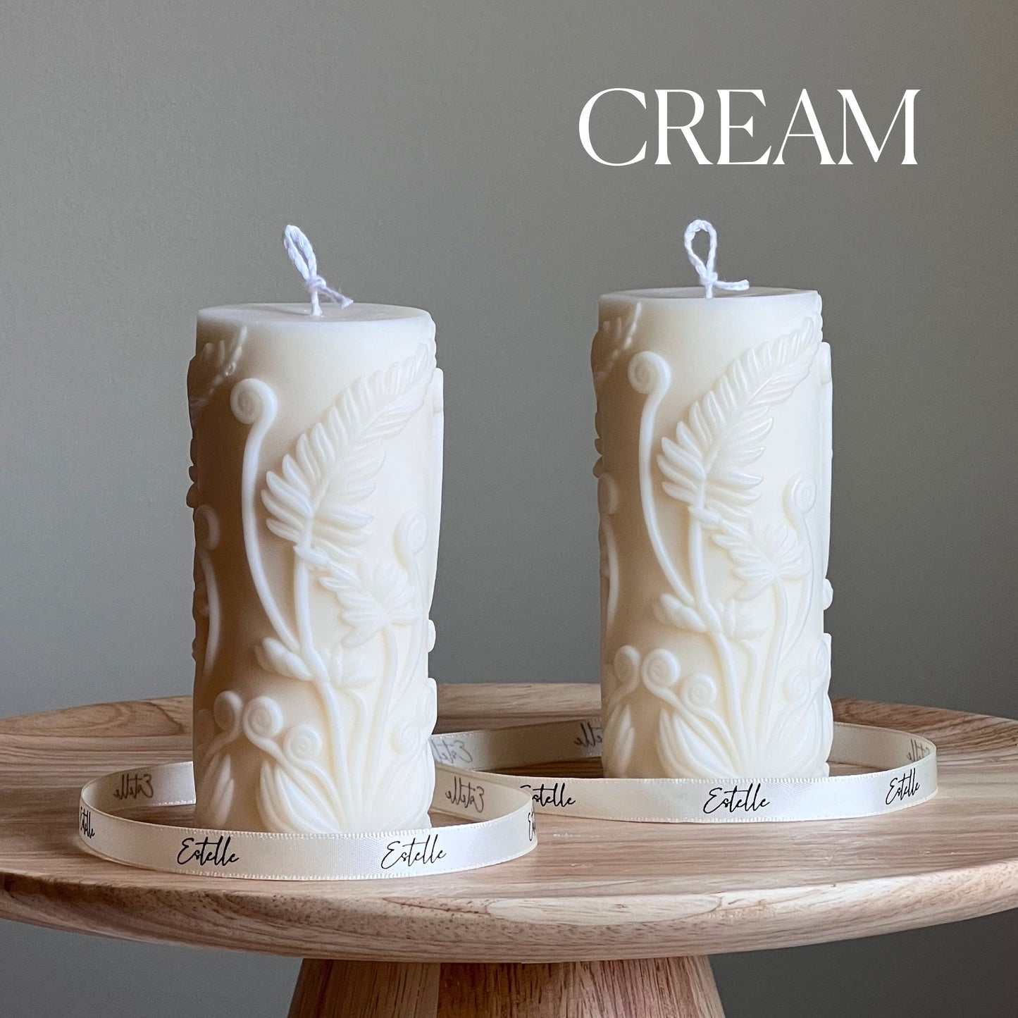 Fern Pillar Candle-3