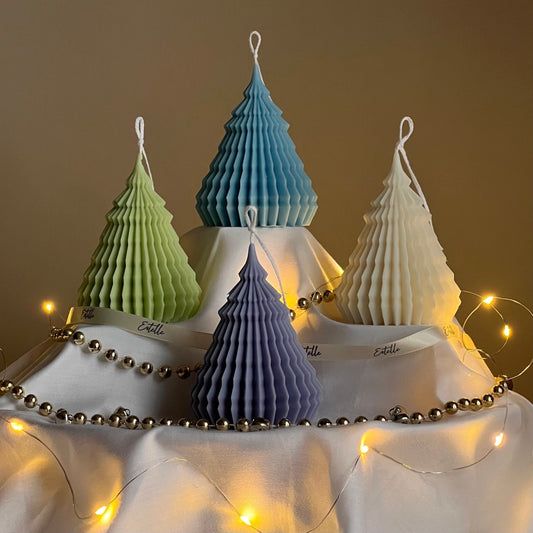 Origami Christmas Tree Candle-0