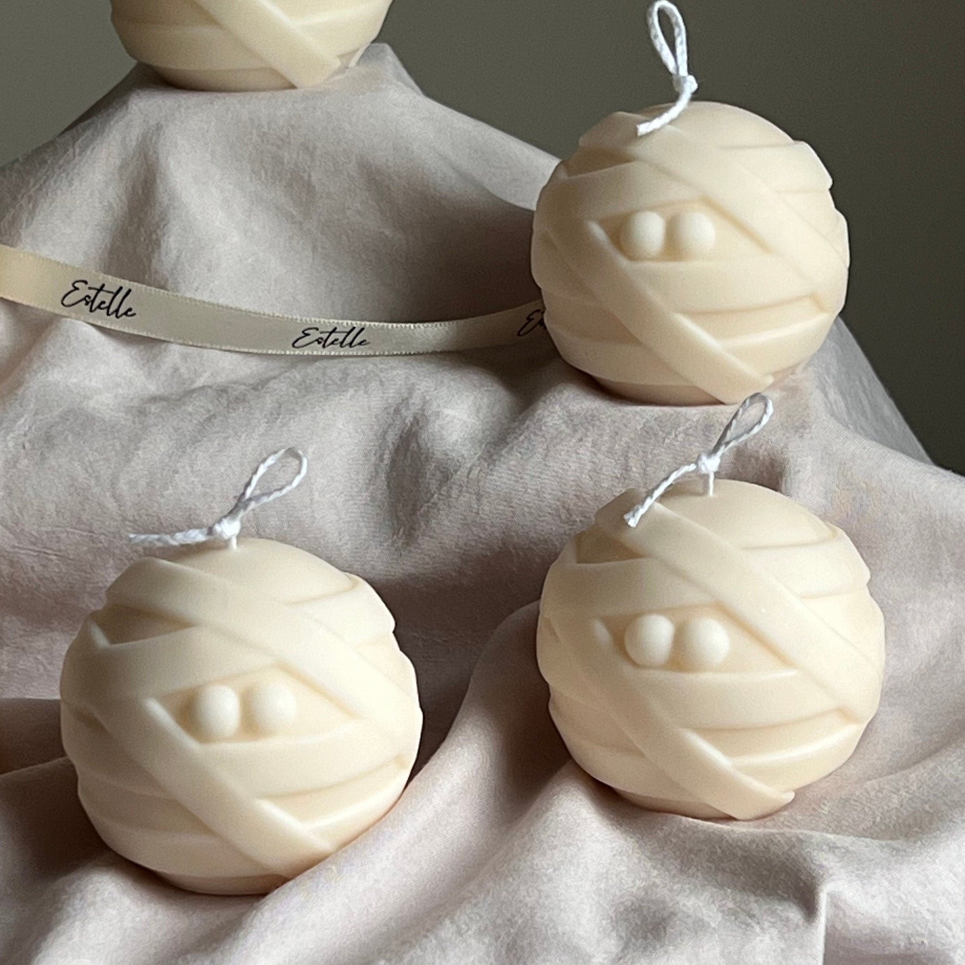 Cute Halloween Mummy Candle-4