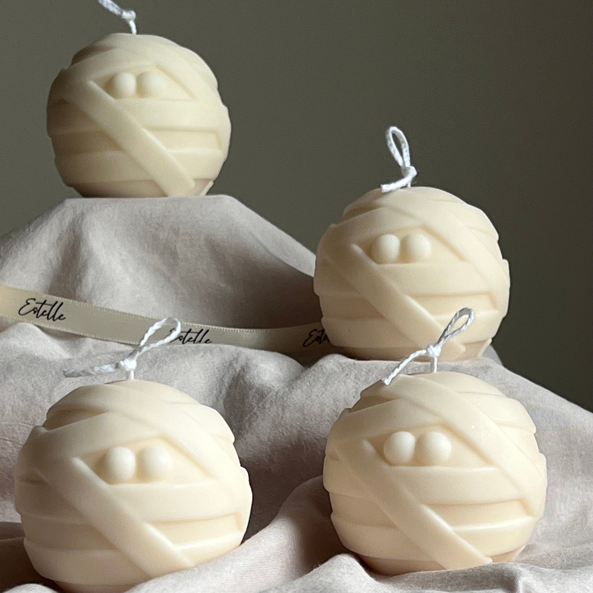 Cute Halloween Mummy Candle-1