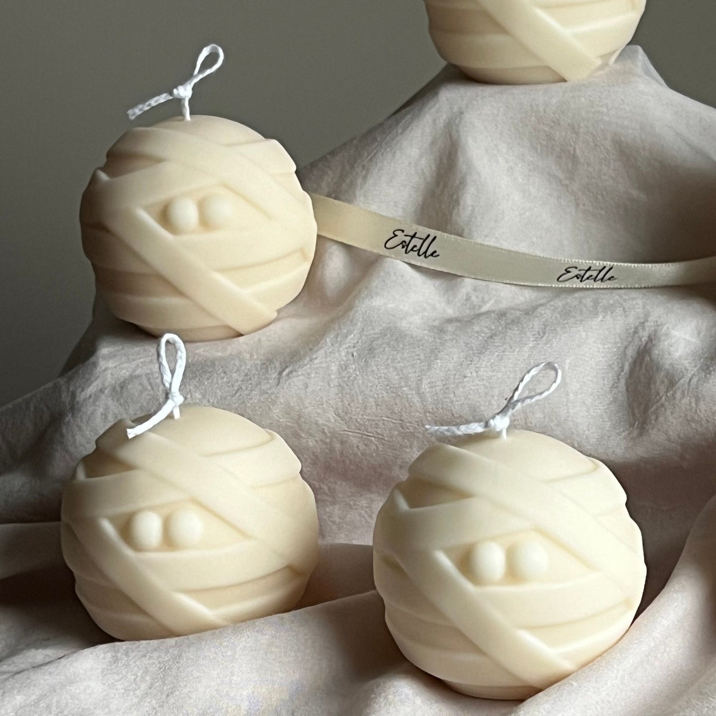 Cute Halloween Mummy Candle-5