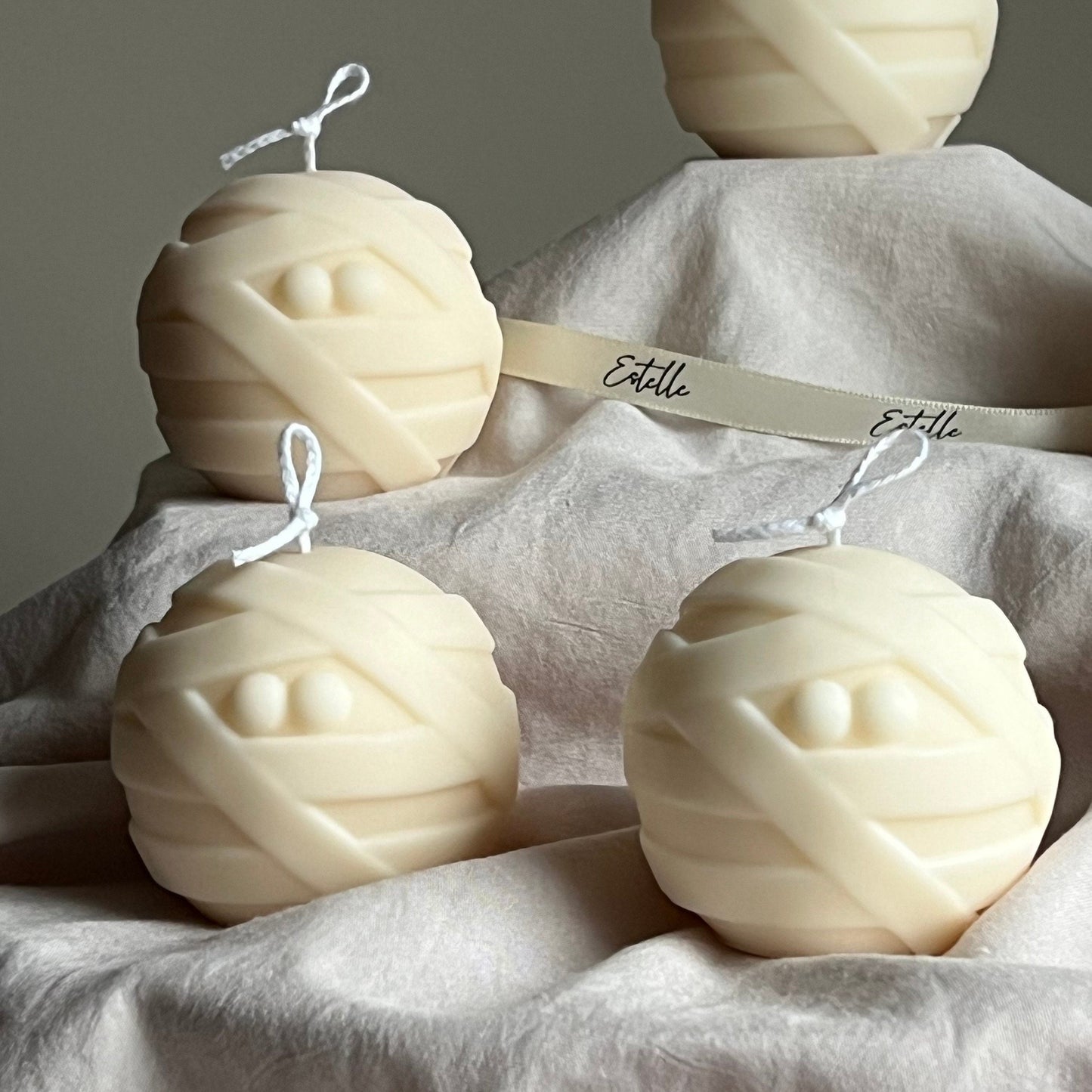 Cute Halloween Mummy Candle-6