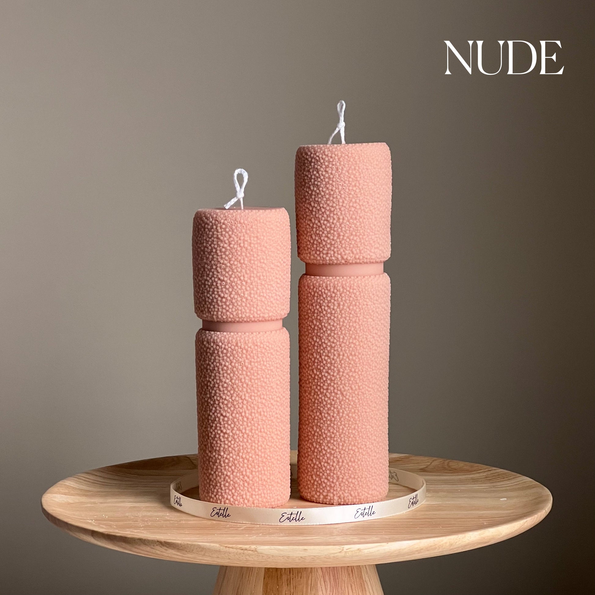 Roman Fluffy Tall Pillar Candle Set-1