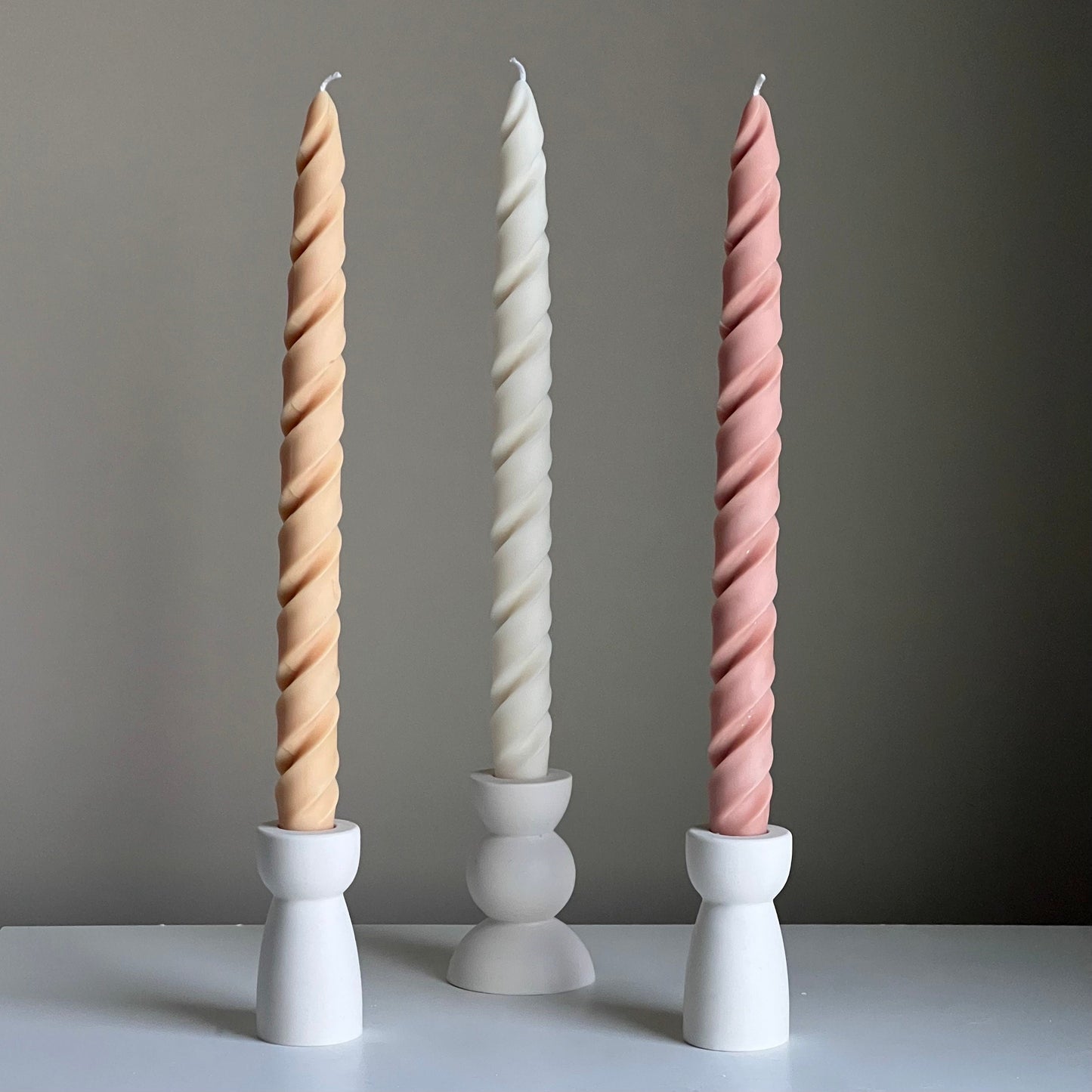 Tall Twisted Taper Candle-6