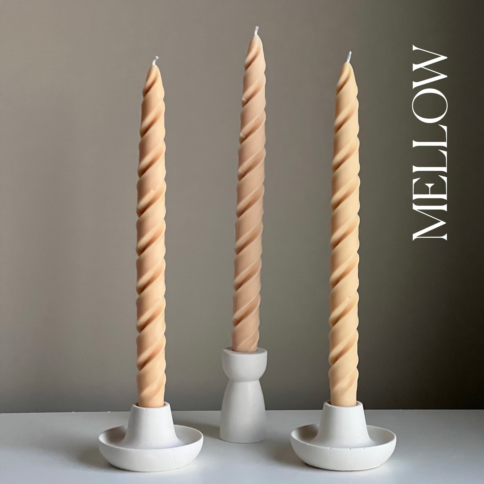 Tall Twisted Taper Candle-5