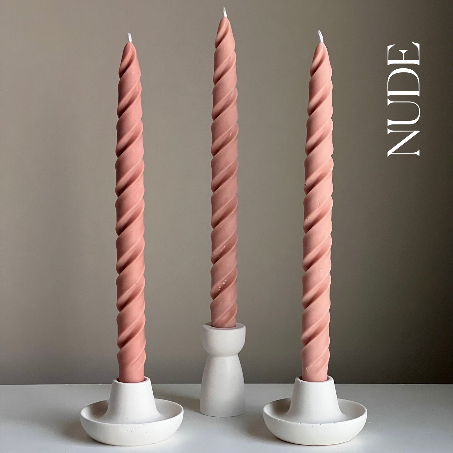 Tall Twisted Taper Candle-3