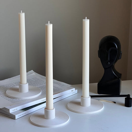 Round Minimal Candlestick Holder-0