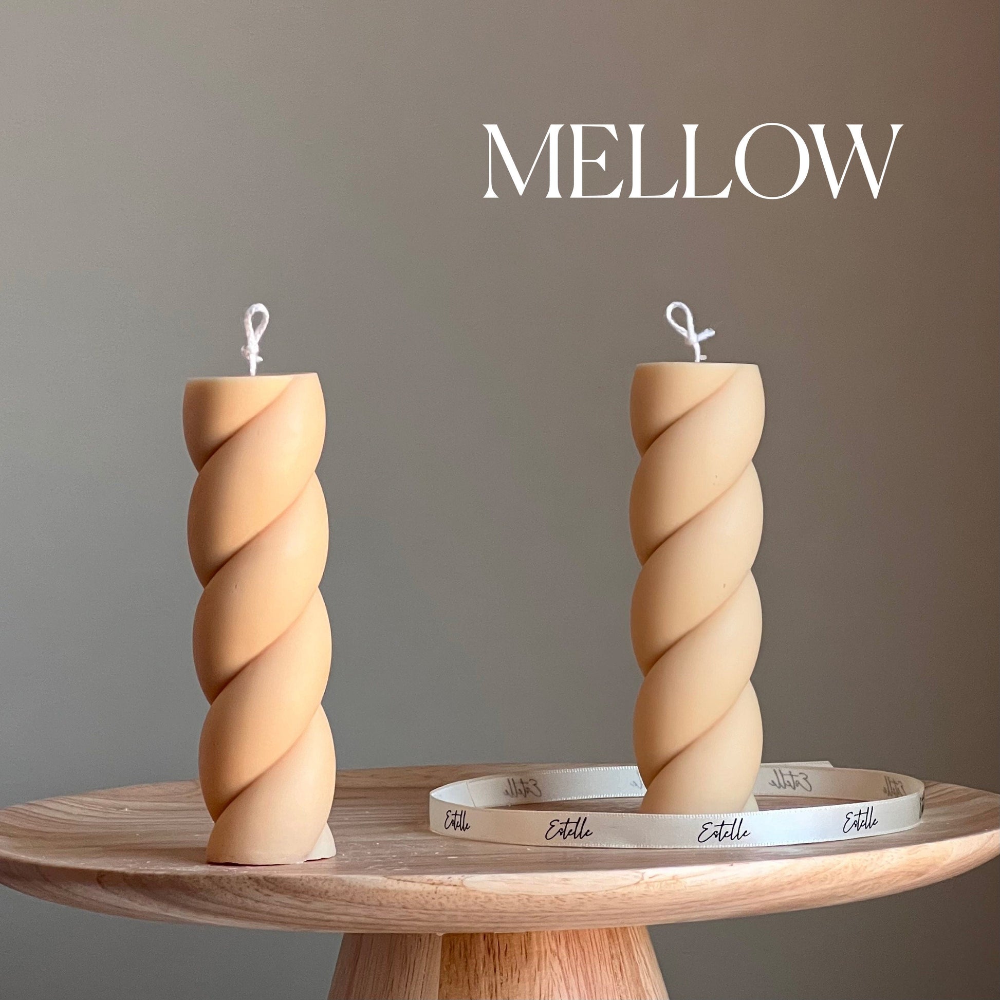 Swirl Pillar Candle-3