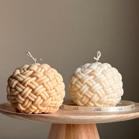 Large Yarn Ball Candle-0