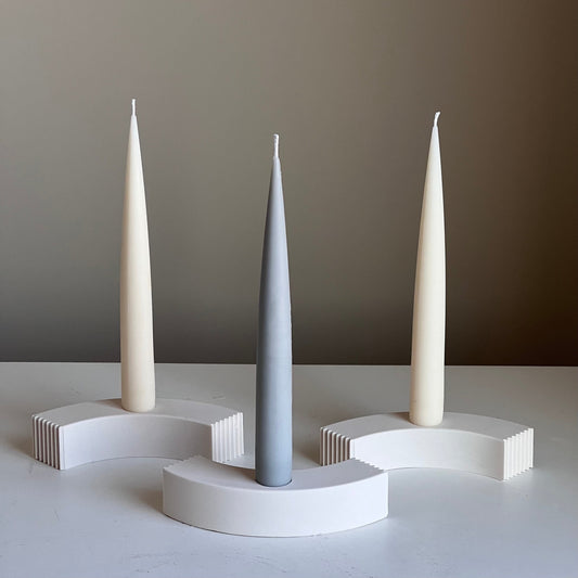 Minimal Geometric Candlestick Holder-0