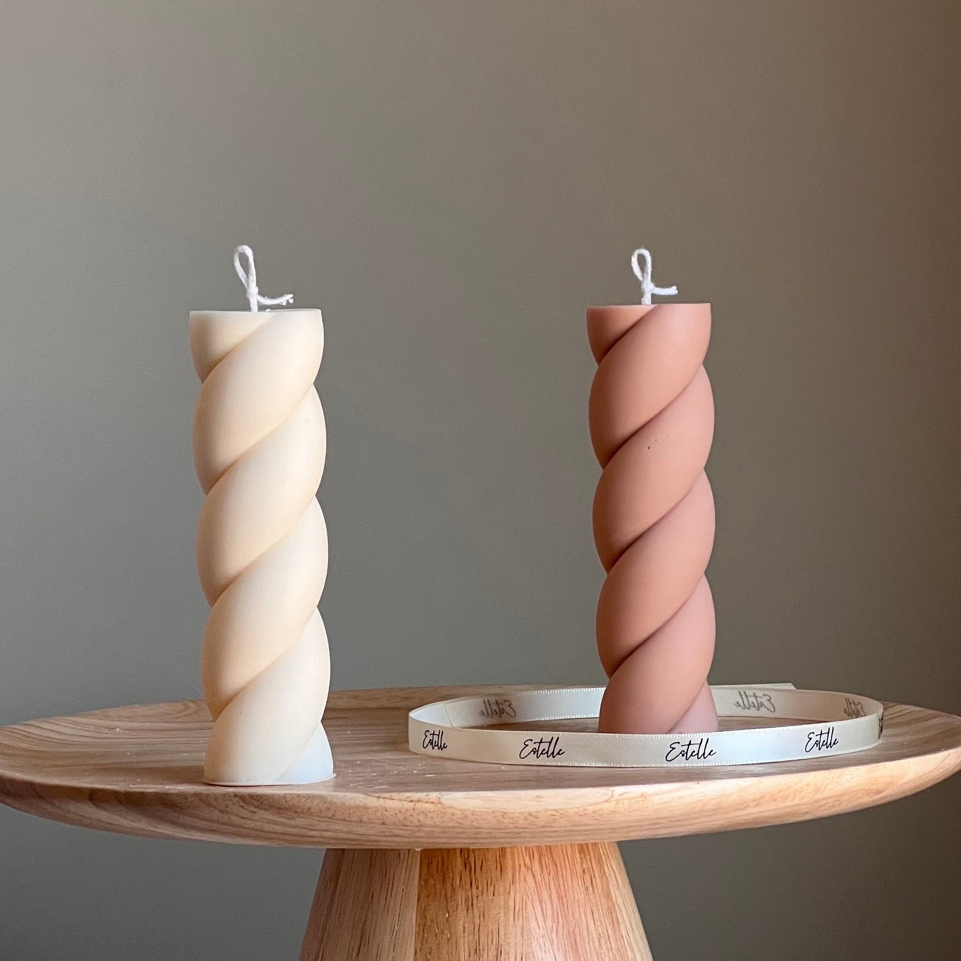 Swirl Pillar Candle-0