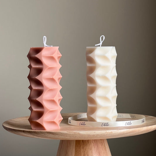 Geometric Pillar Candle-0