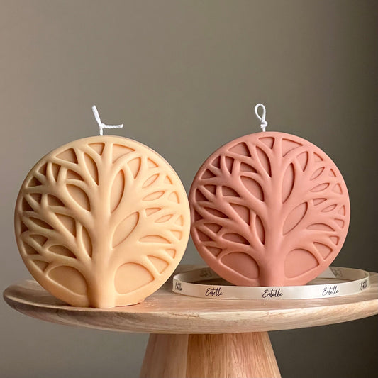 Round Tree Medallion Candle-0