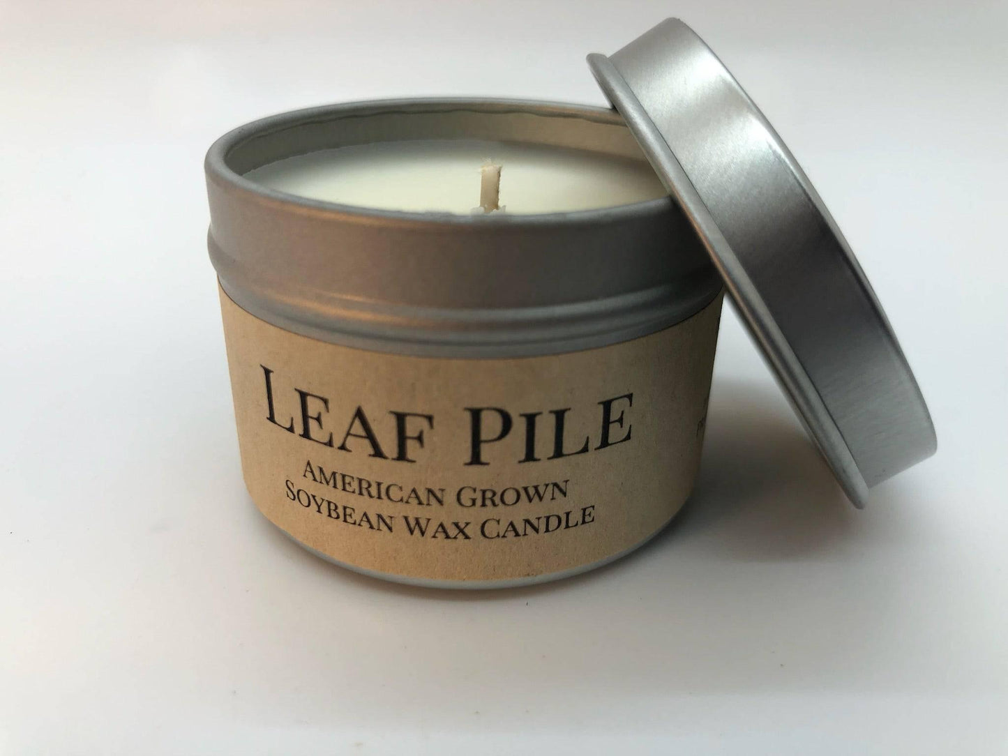 Leaf Pile Soy Wax Candle | 2 oz Travel Tin-2