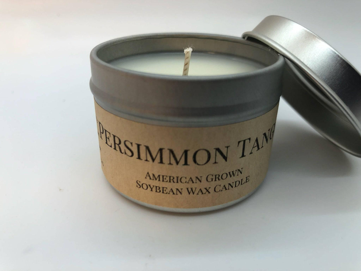 Persimmon Tango Soy Wax Candle | 2 oz Travel Tin-3