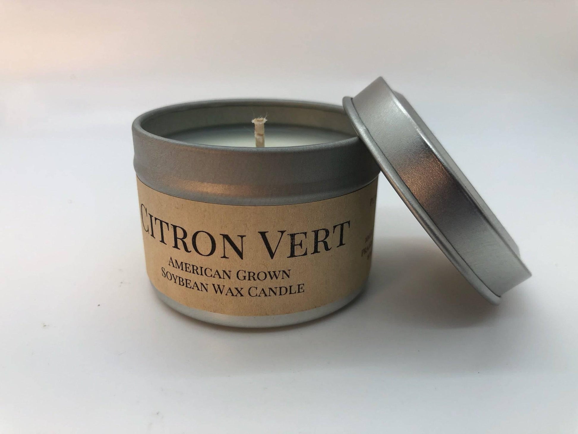 Citron Vert Soy Wax Candle | 2 oz Travel Tin-3