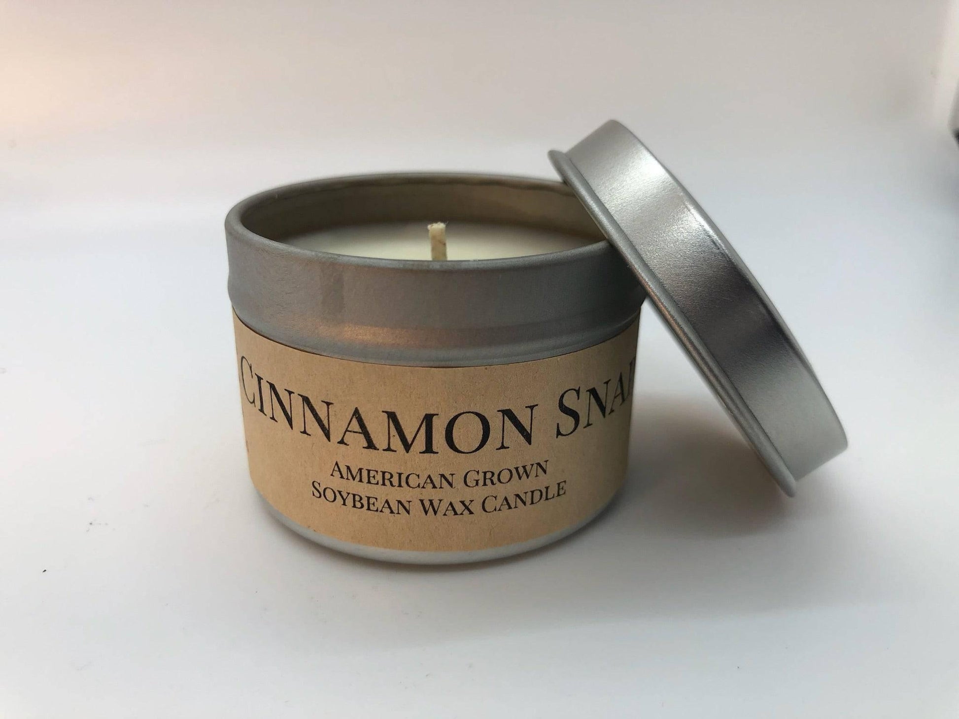 Cinnamon Snap Soy Wax Candle | 2 oz Travel Tin-2