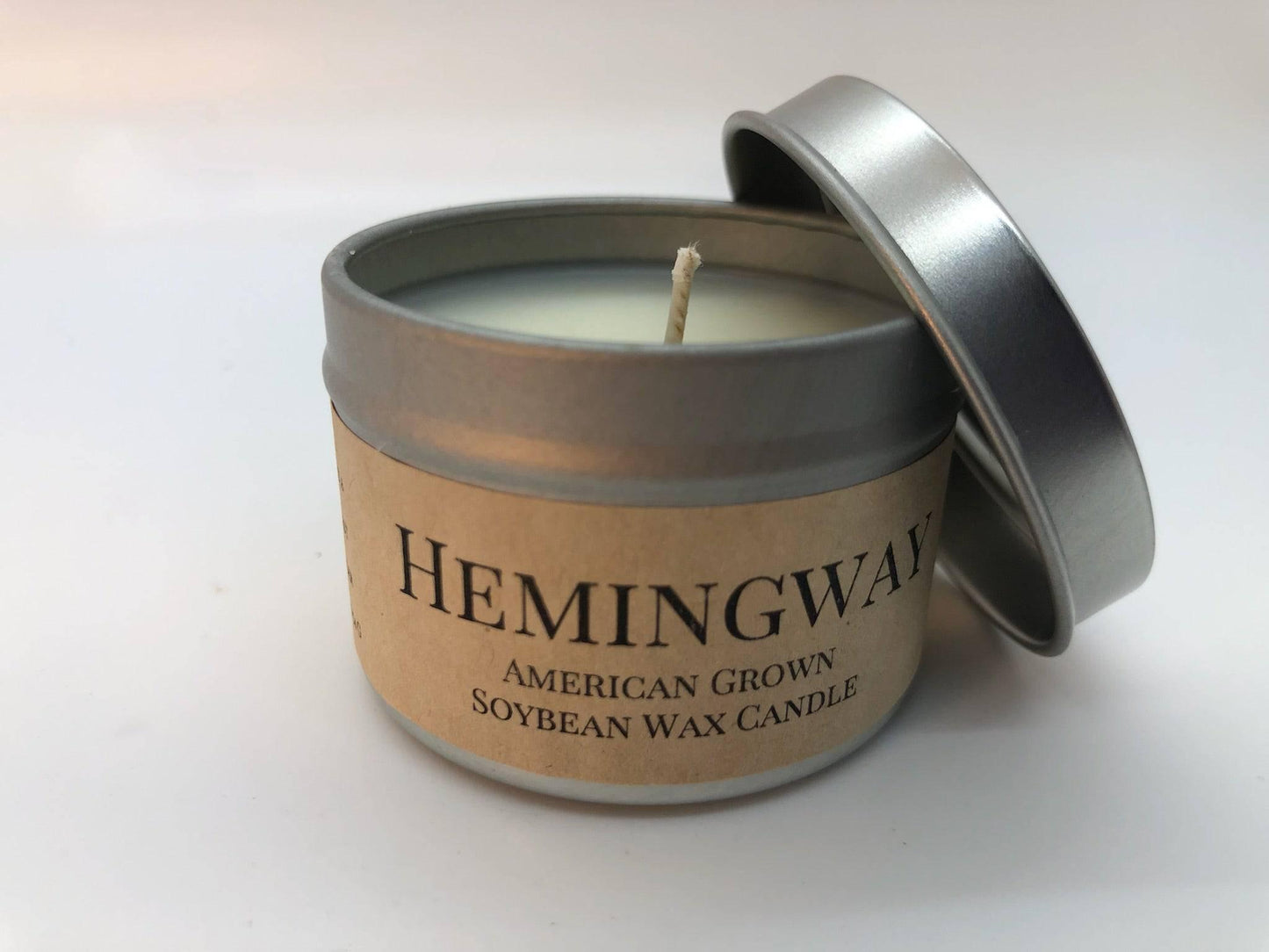 Hemingway Soy Wax Candle | 2 oz Travel Tin-2