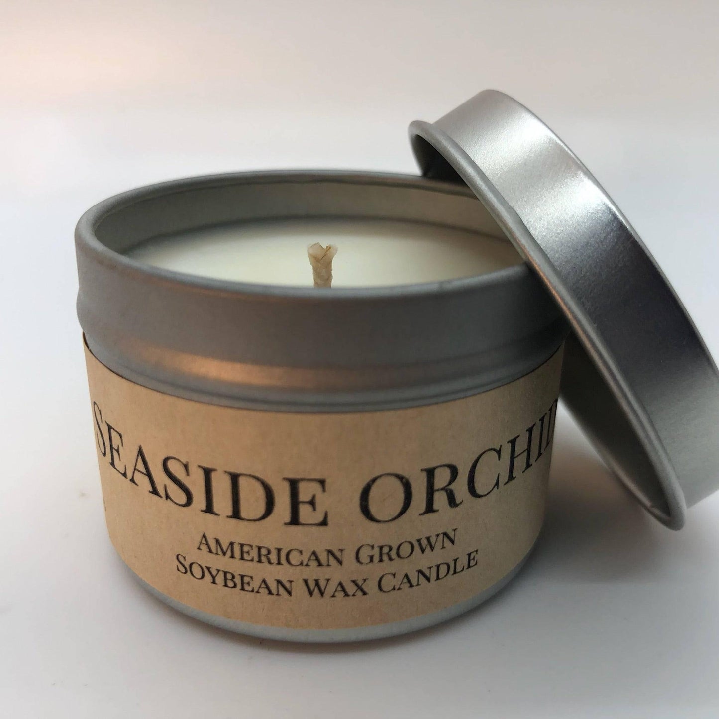 Seaside Orchid Soy Wax Candle | 2 oz Travel Tin-0