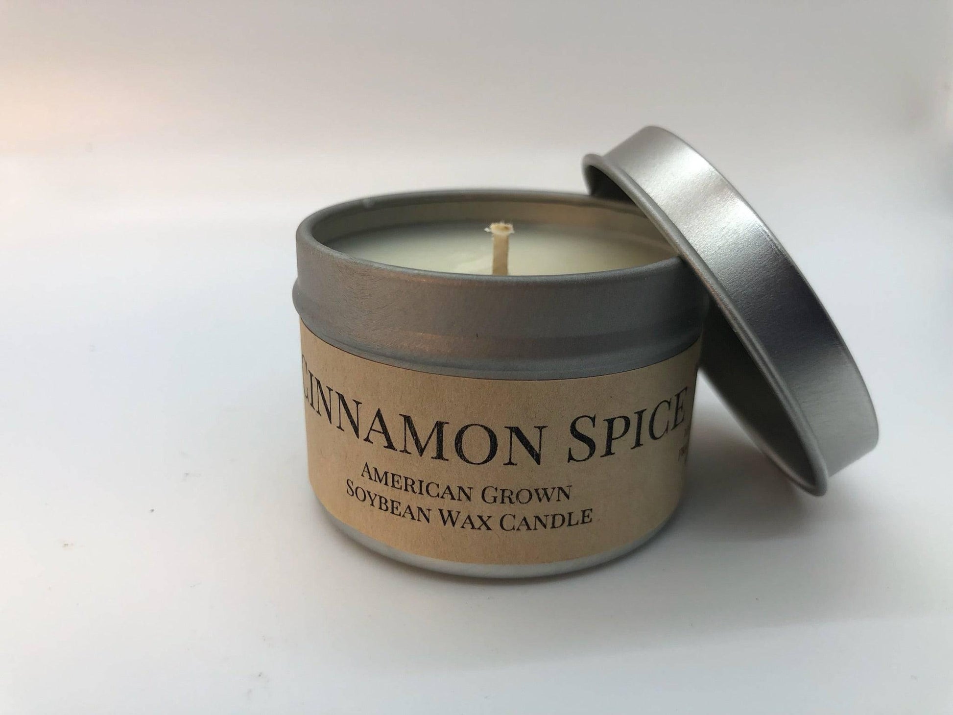 Cinnamon Spice Soy Wax Candle | 2 oz Travel Tin-1