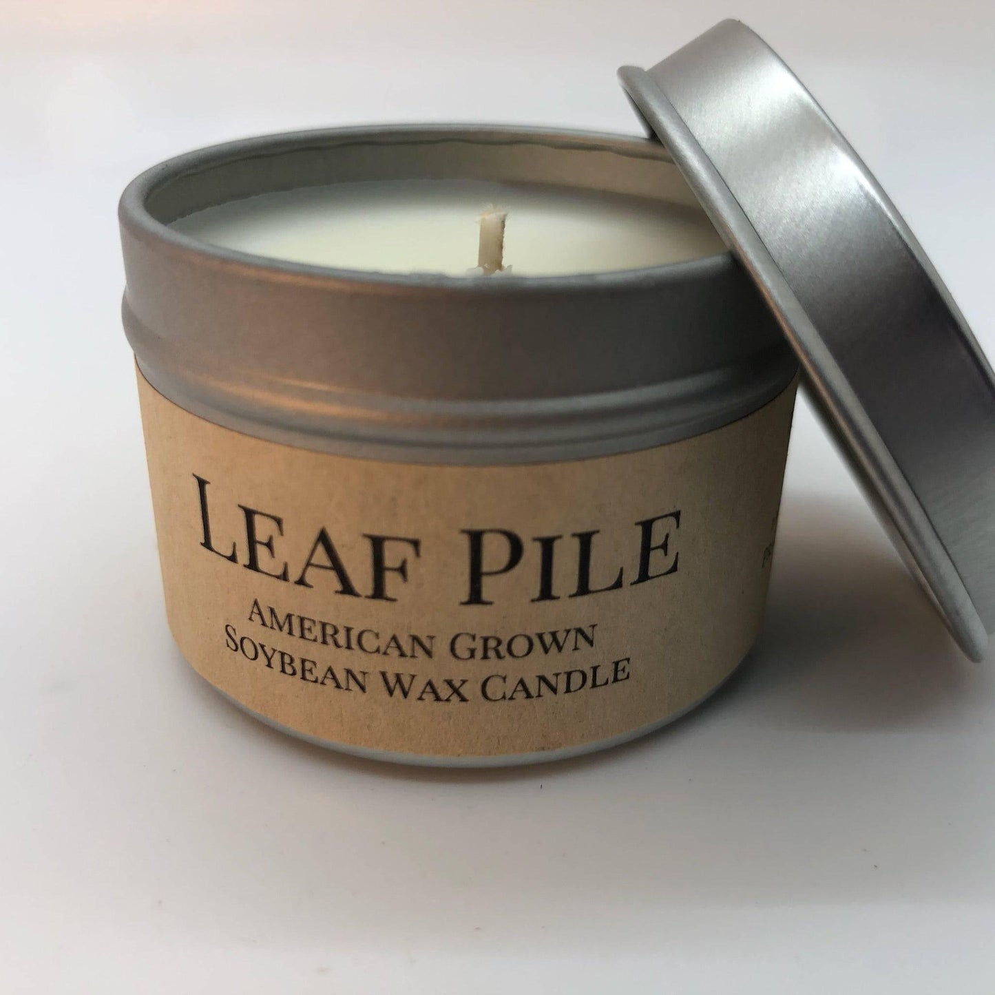 Leaf Pile Soy Wax Candle | 2 oz Travel Tin-0