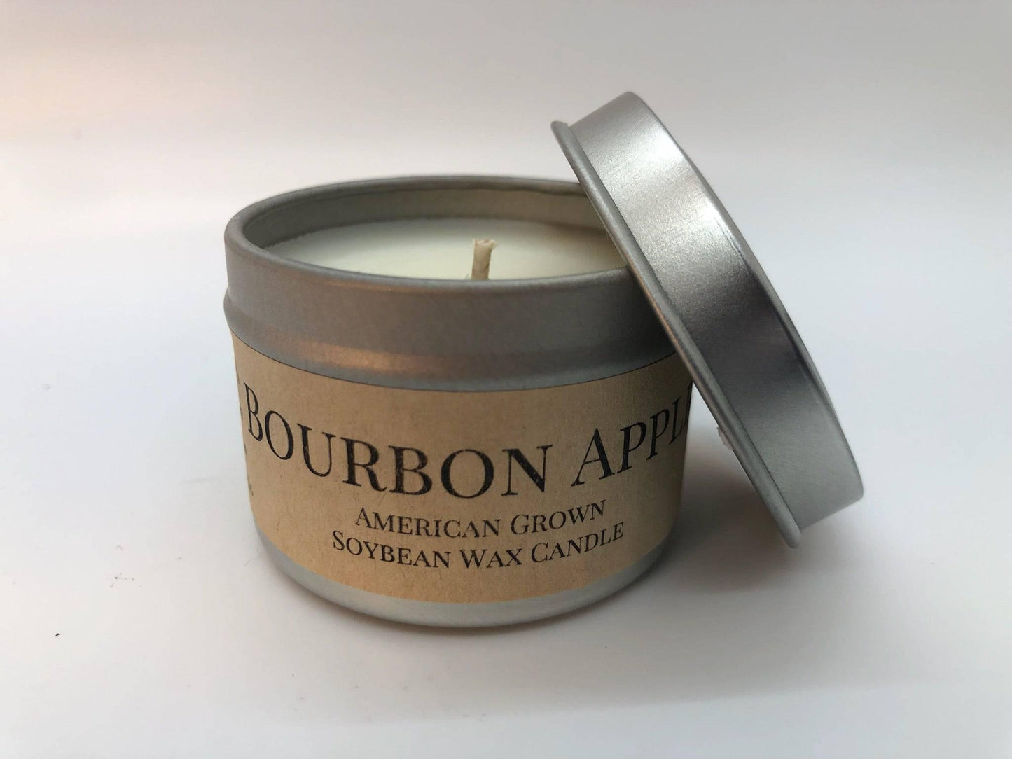 Bourbon Apple Soy Wax Candle | 2 oz Travel Tin-2