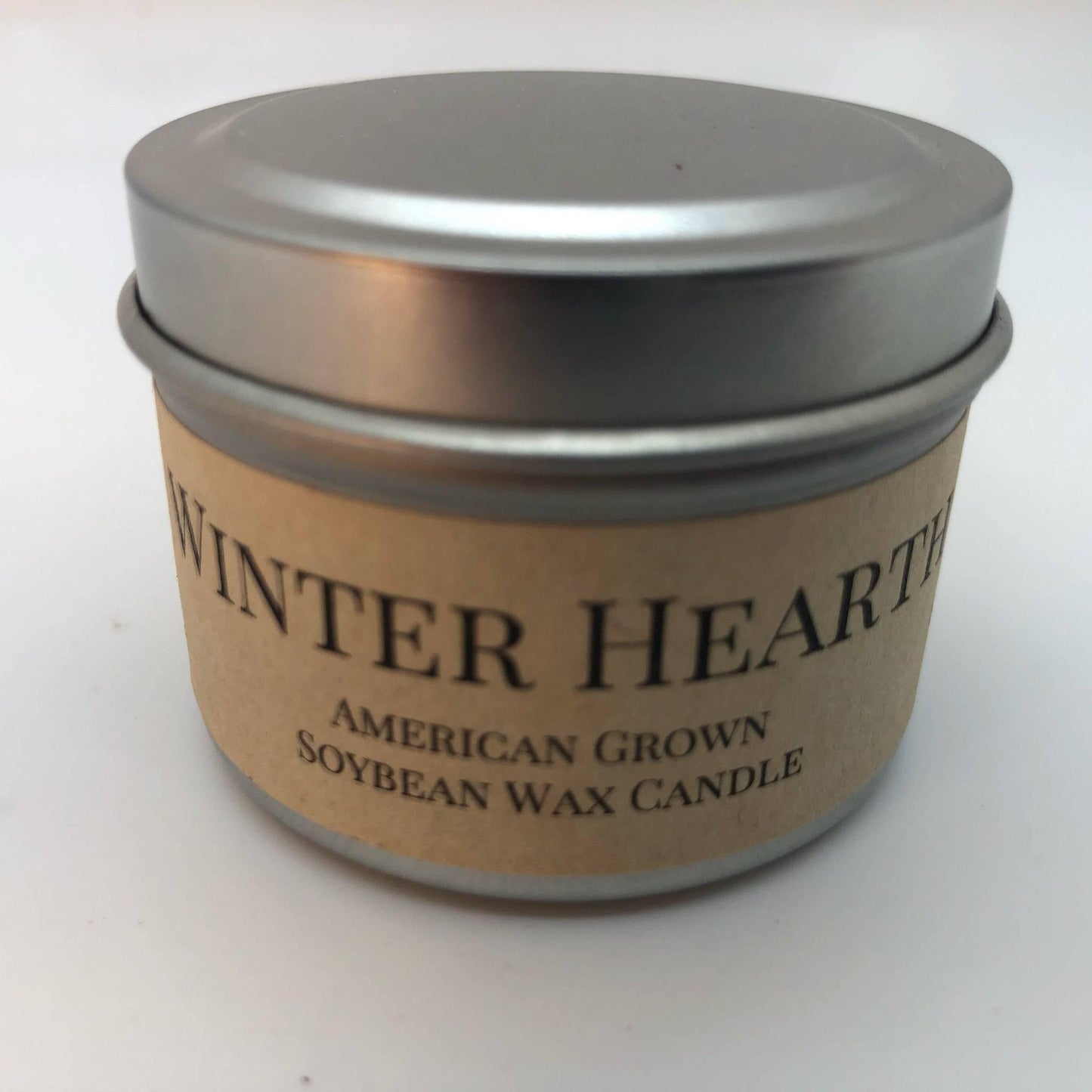 Winter Hearth Soy Wax Candle | 2 oz Travel Tin-1