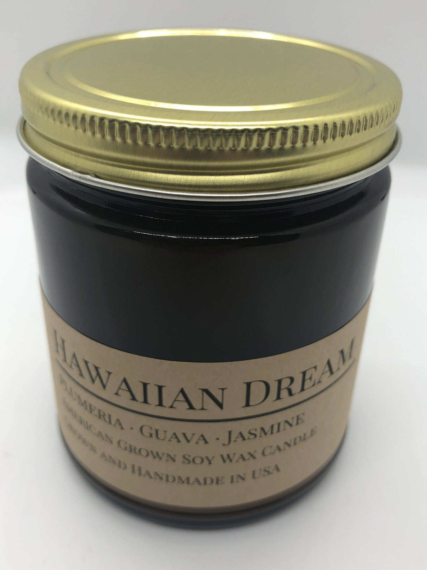 Hawaiian Dream Soy Wax Candle | 9 oz Amber Apothecary Jar-2