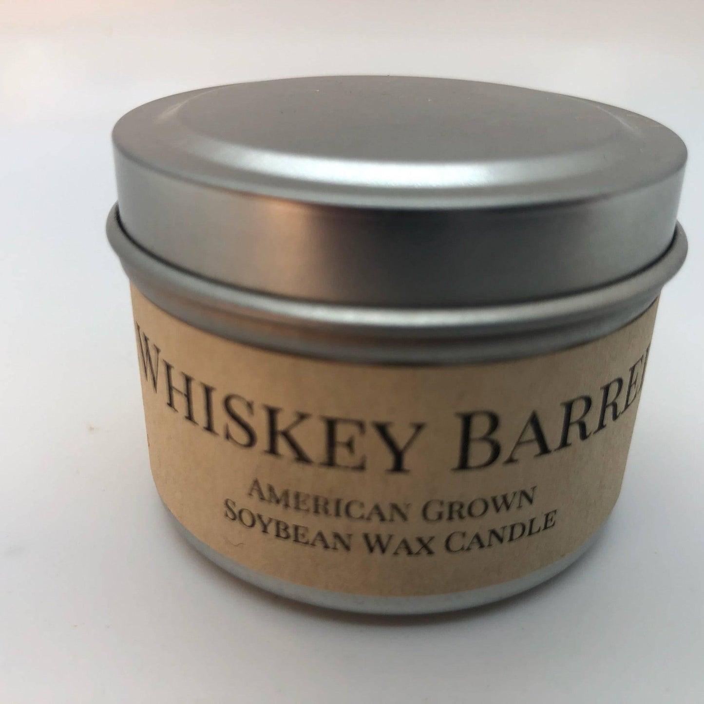 Whiskey Barrel Soy Wax Candle | 2 oz Travel Tin-0