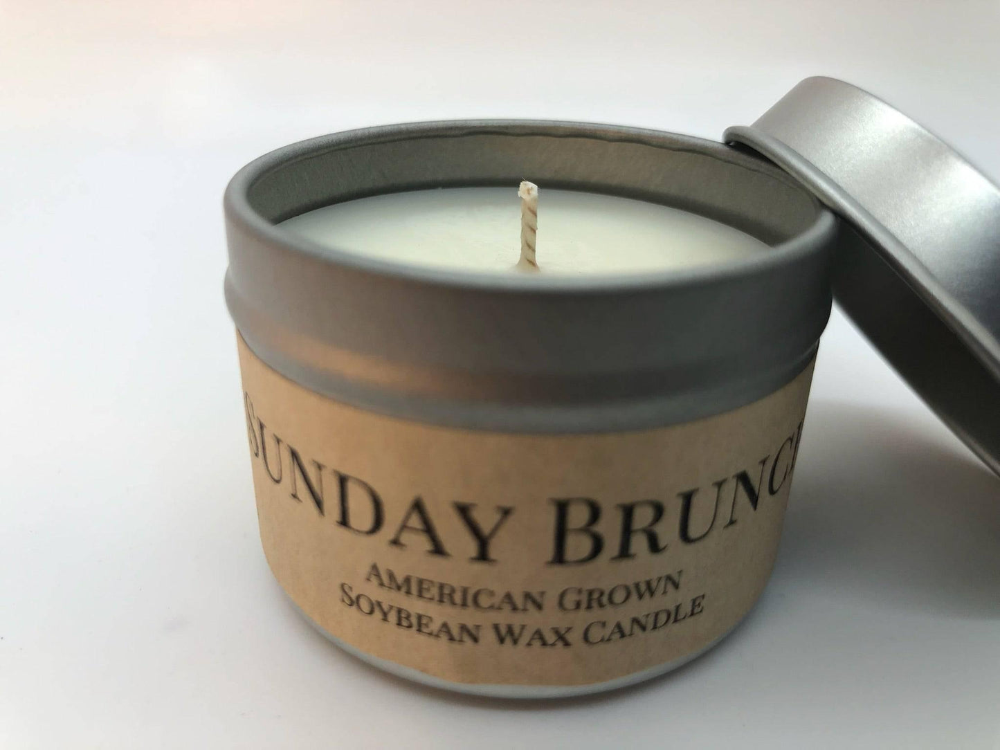 Sunday Brunch Soy Wax Candle | 2 oz Travel Tin-3