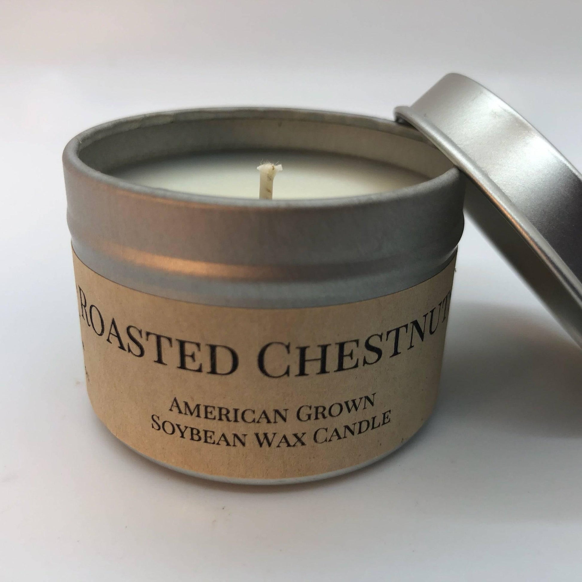 Roasted Chestnut Soy Wax Candle | 2 oz Travel Tin-1