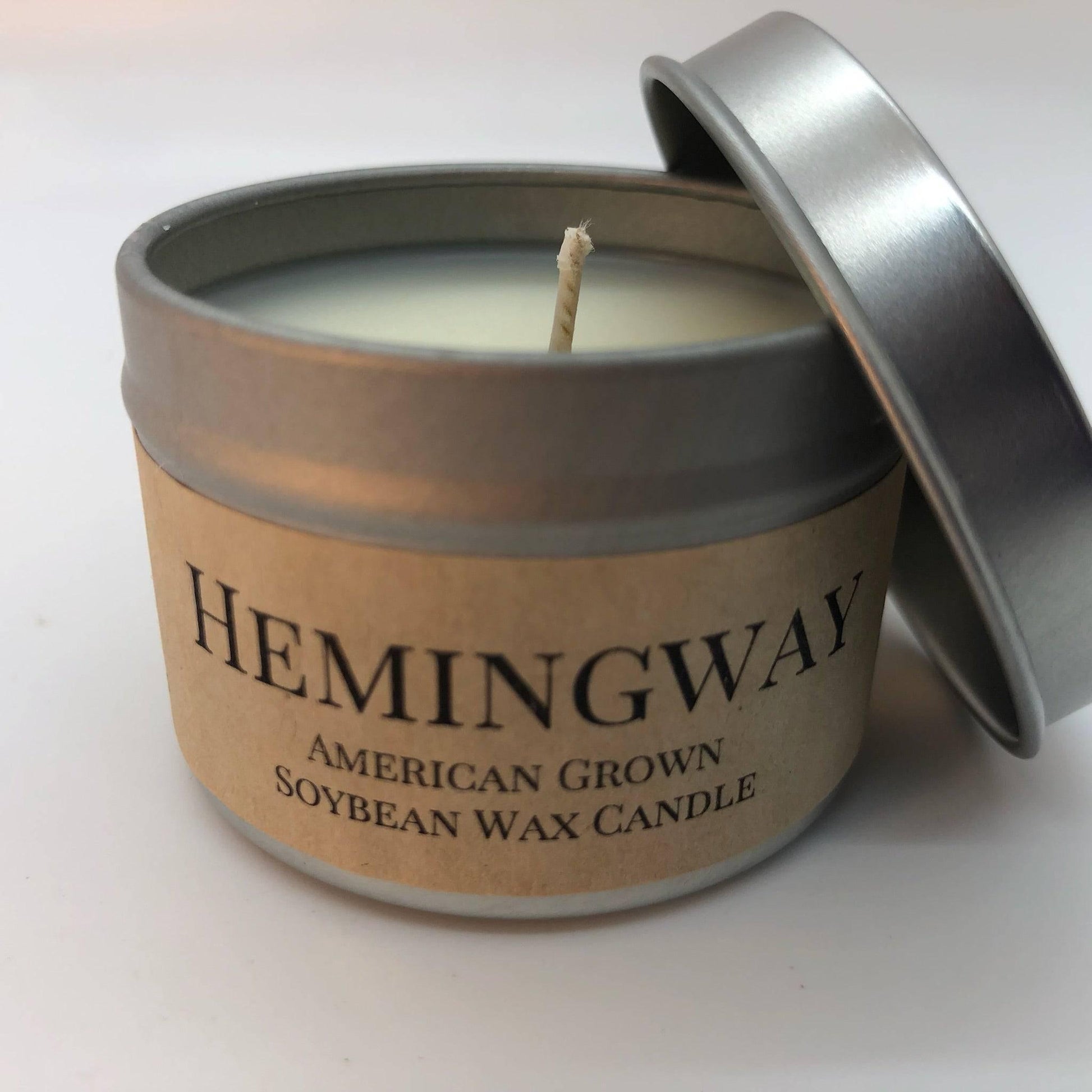 Hemingway Soy Wax Candle | 2 oz Travel Tin-0