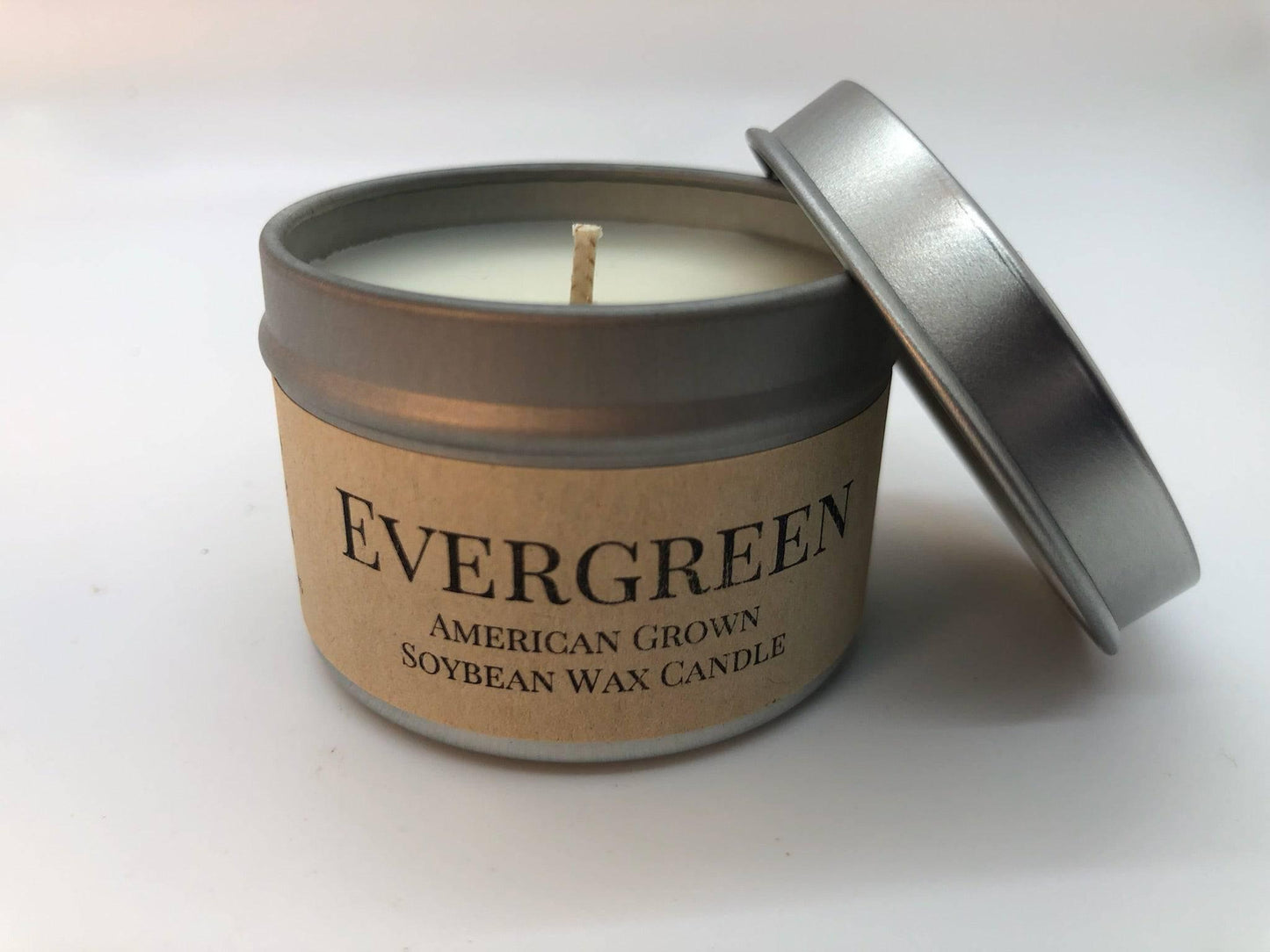 Evergreen Soy Wax Candle | 2 oz Travel Tin-3