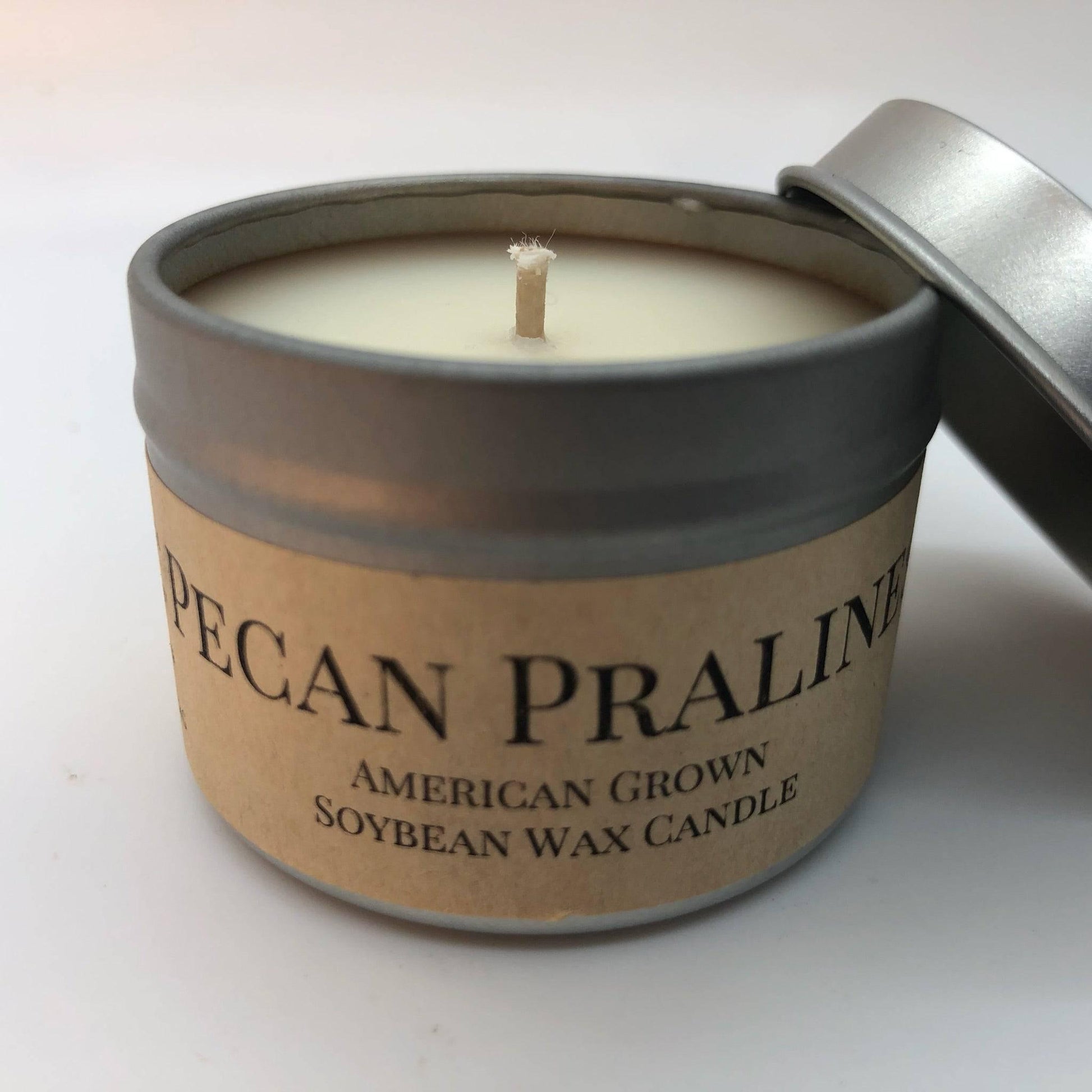 Pecan Pralines Soy Wax Candle | 2 oz Travel Tin-0