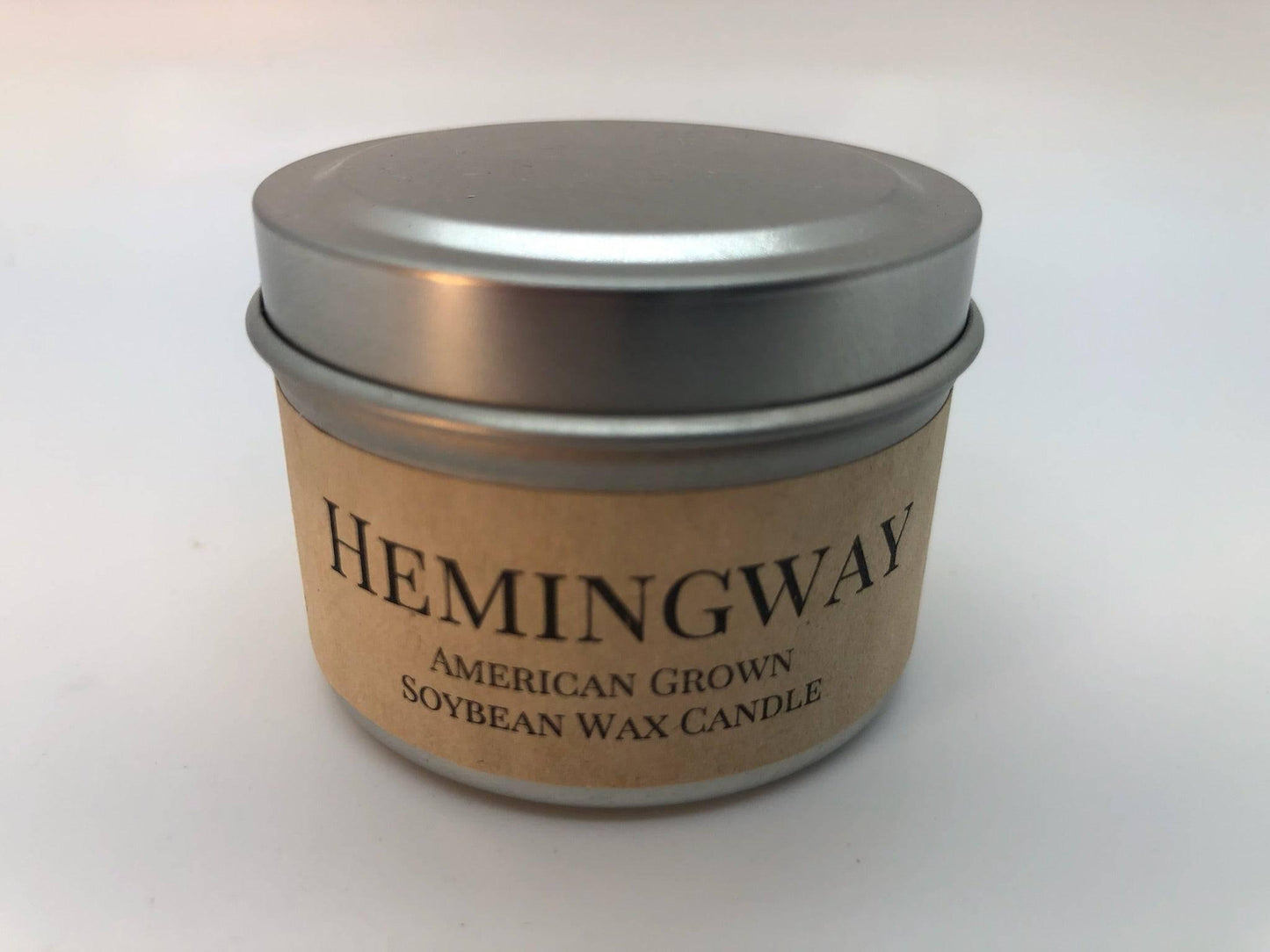 Hemingway Soy Wax Candle | 2 oz Travel Tin-3