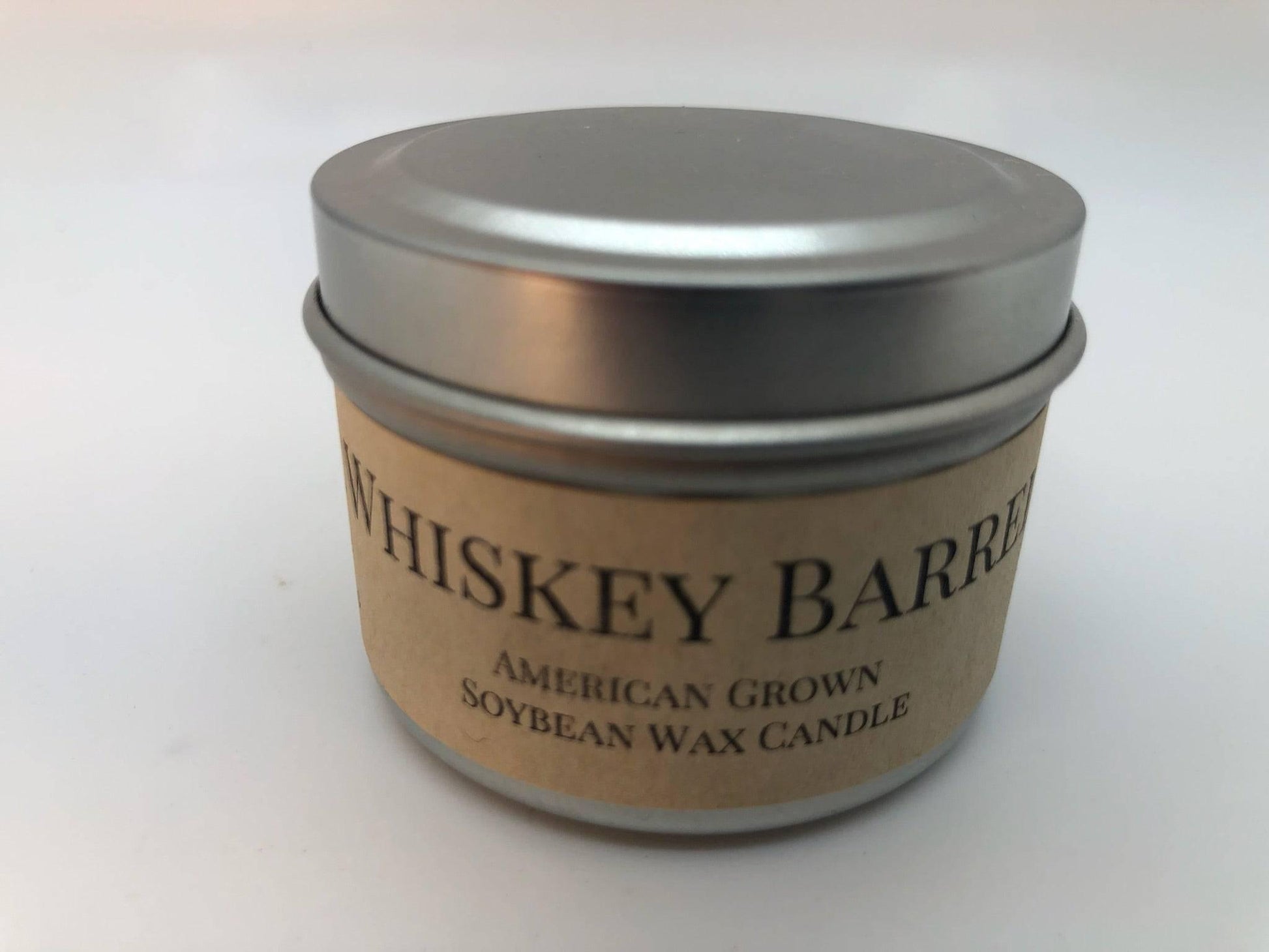 Whiskey Barrel Soy Wax Candle | 2 oz Travel Tin-2