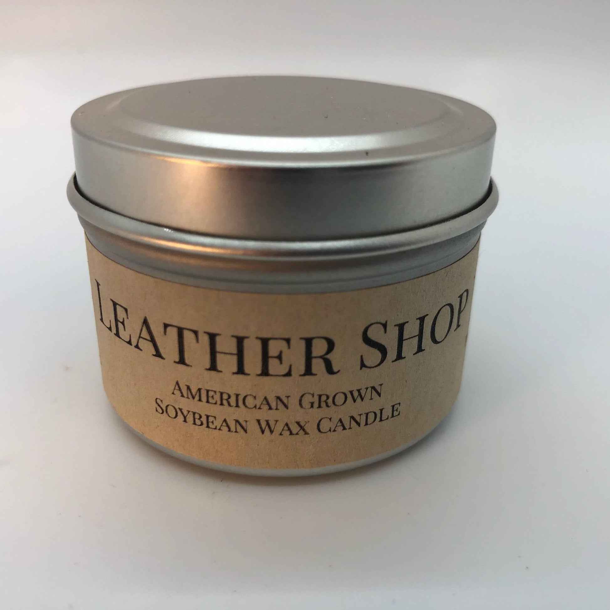 Leather Shop Soy Wax Candle | 2 oz Travel Tin-1