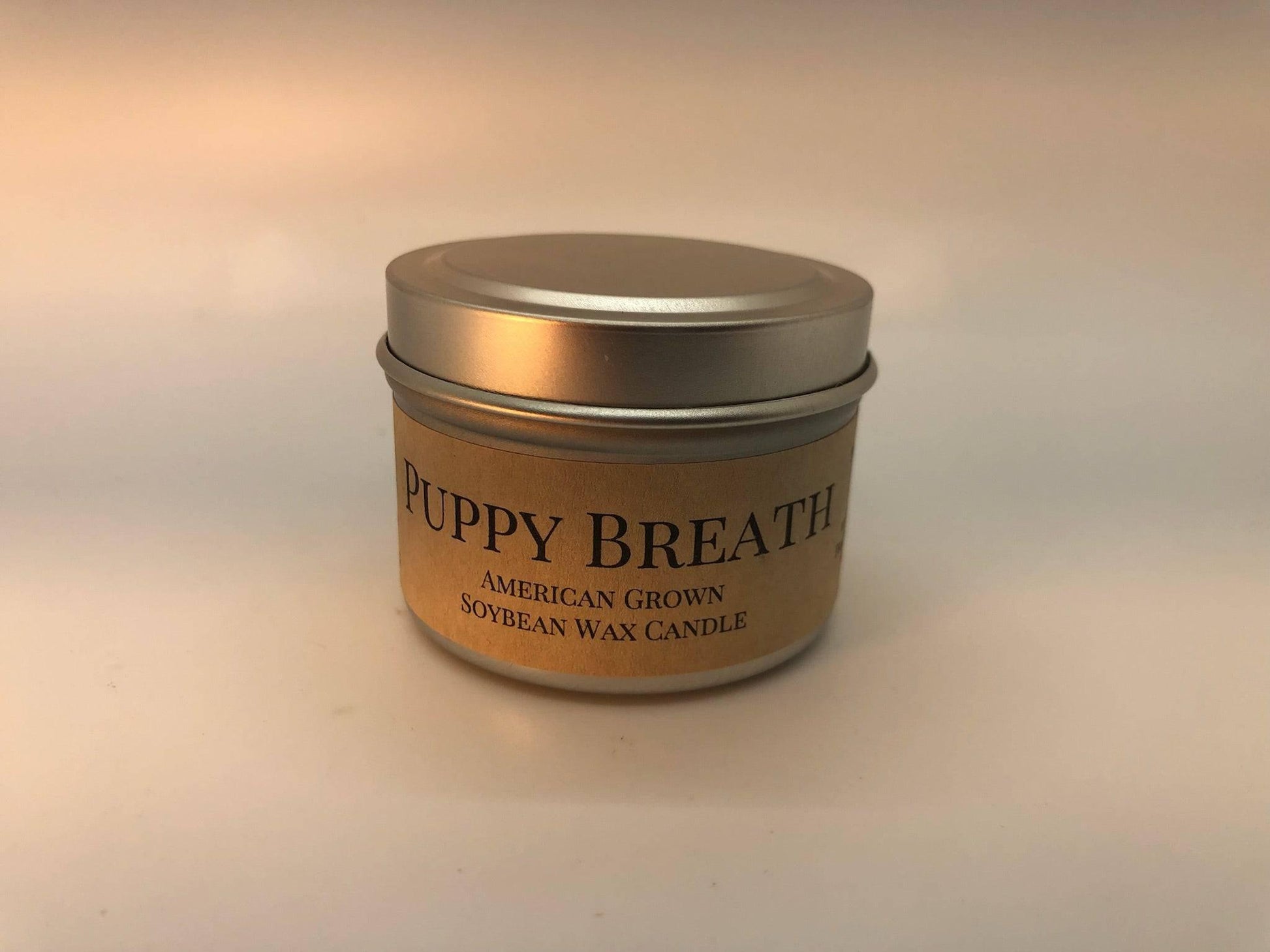 Puppy Breath Soy Wax Candle | 2 oz Travel Tin-2