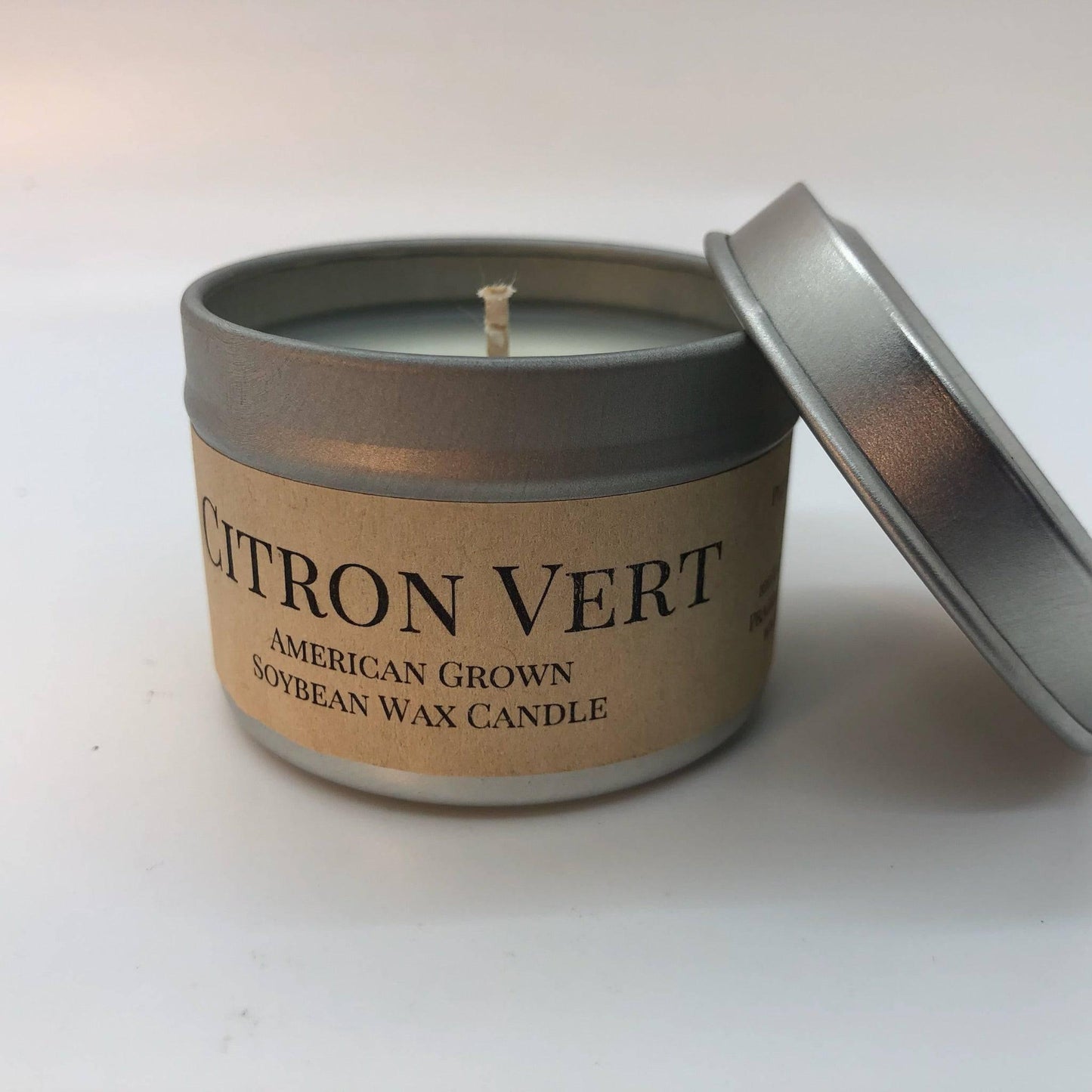 Citron Vert Soy Wax Candle | 2 oz Travel Tin-0